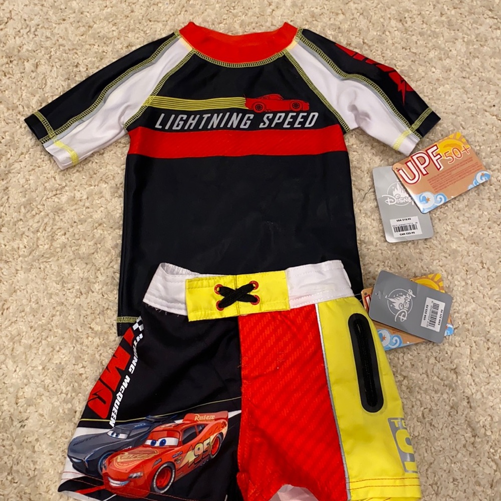 Disney Lightning McQueen Swim Set